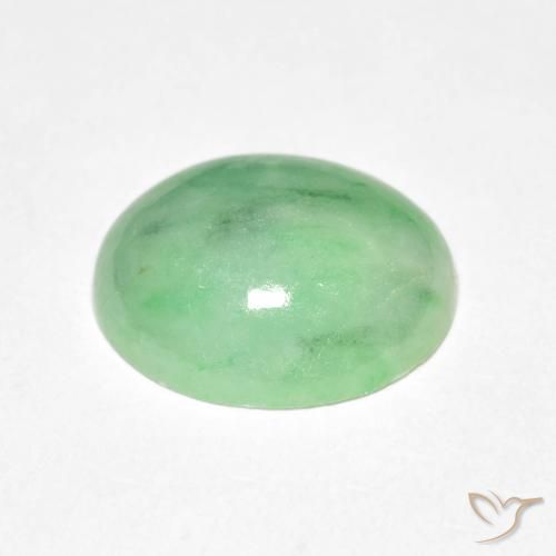 9,17 ctw natürlicher Grün Jade, Oval, Lichtundurchlässig