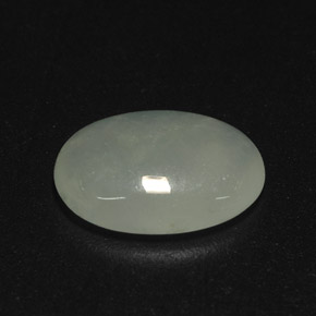 2,39 ctw natürlicher grüner Jadeit, Transparent, Transparent / Lichtdurchlässig