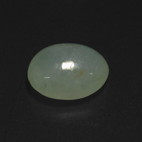 6,28 ctw natürlicher grüner Jadeit, Transparent, Transparent / Lichtdurchlässig