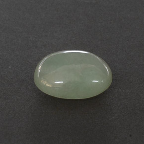 3,23 ctw natürlicher grüner Jadeit, Transparent, Transparent / Lichtdurchlässig
