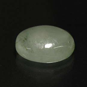 4,22 ctw natürlicher grüner Jadeit, Transparent, Transparent / Lichtdurchlässig