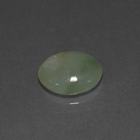 2,90 ctw natürlicher grüner Jadeit, Transparent, Transparent / Lichtdurchlässig