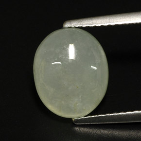 4,80 ctw natürlicher grüner Jadeit, Transparent, Transparent / Lichtdurchlässig