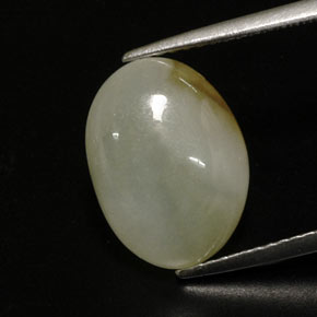6,78 ctw natürlicher mehrfarbiger Jadeit, Transparent, Transparent / Lichtdurchlässig