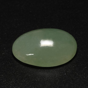 7,63 ctw natürlicher grüner Jadeit, Transparent, Transparent / Lichtdurchlässig