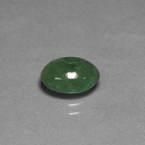 2,37 ctw natürlicher grüner Jadeit, Transparent, Transparent / Lichtdurchlässig