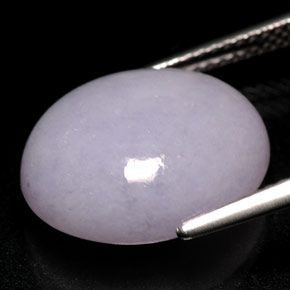 12,21 ctw natürlicher blauer Jadeit, Oval Schliff, Lichtundurchlässig