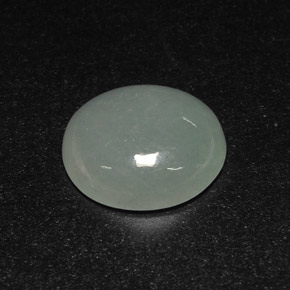 7,10 ctw natürlicher grüner Jadeit, Transparent, Transparent / Lichtdurchlässig
