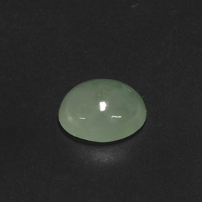 3,80 ctw natürlicher grüner Jadeit, Transparent, Transparent / Lichtdurchlässig