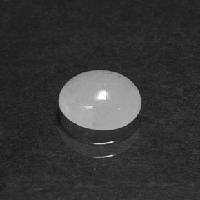 1,84 ctw natürlicher weißer Jadeit, Oval Schliff, Lichtdurchlässig