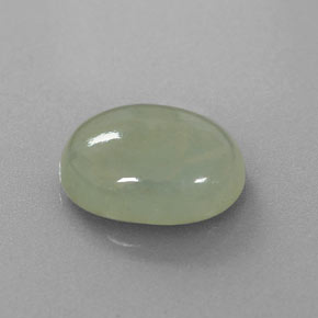 9,17 ctw natürlicher Grün Jadeit, Oval, Lichtdurchlässig