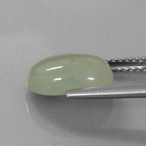 9,17 ctw natürlicher Grün Jadeit, Oval, Lichtdurchlässig