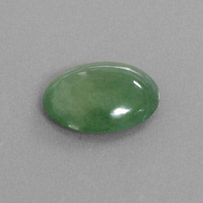 9,17 ctw natürlicher Grün Jadeit, Oval, Lichtdurchlässig