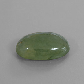 9,98 ctw natürlicher grüner Jadeit, Oval Schliff, Transparent