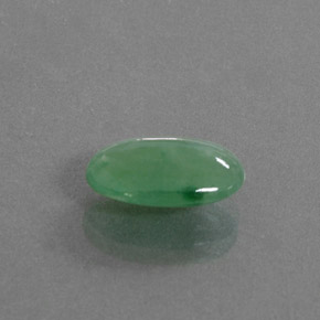 9,17 ctw natürlicher Grün Jadeit, Oval Schliff, Transparent