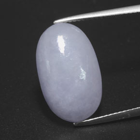 10,58 ctw natürlicher blauer Jadeit, Oval Schliff, Lichtundurchlässig