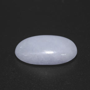 10,58 ctw natürlicher blauer Jadeit, Oval Schliff, Lichtundurchlässig