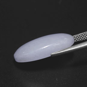 11,83 ctw natürlicher blauer Jadeit, Oval Schliff, Lichtundurchlässig