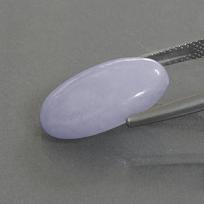 10,92 ctw natürlicher blauer Jadeit, Oval Schliff, Lichtundurchlässig