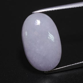12,67 ctw natürlicher blauer Jadeit, Oval Schliff, Lichtundurchlässig