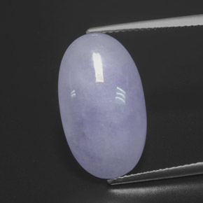 9,27 ctw natürlicher blauer Jadeit, Oval Schliff, Lichtundurchlässig