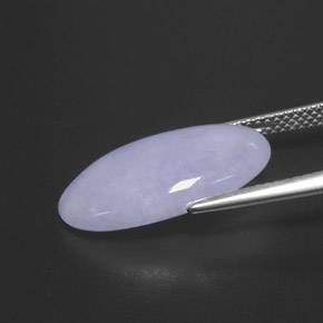 9,27 ctw natürlicher blauer Jadeit, Oval Schliff, Lichtundurchlässig
