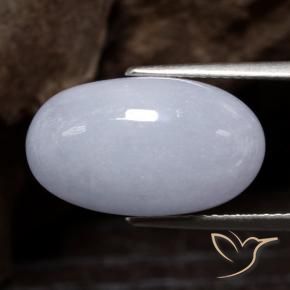 9,17 ctw natürlicher hellviolett Jadeit, Oval, Lichtundurchlässig