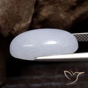 9,17 ctw natürlicher hellviolett Jadeit, Oval, Lichtundurchlässig