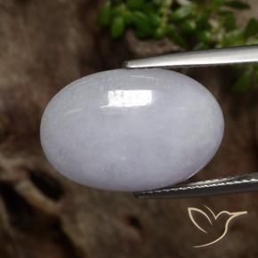 9,17 ctw natürlicher Grau Jadeit, Oval, Lichtdurchlässig