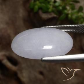 9,17 ctw natürlicher Grau Jadeit, Oval, Lichtdurchlässig