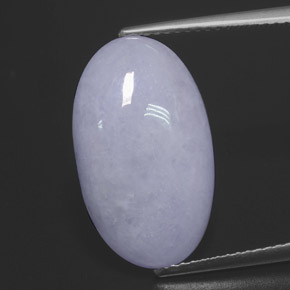 12,12 ctw natürlicher blauer Jadeit, Oval Schliff, Lichtundurchlässig