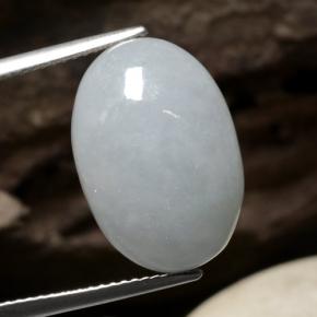 9,17 ctw natürlicher pastellgrün Jadeit, Oval Schliff, Lichtdurchlässig