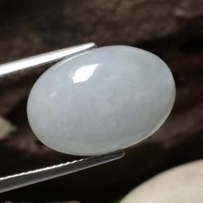 9,17 ctw natürlicher pastellgrün Jadeit, Oval Schliff, Lichtdurchlässig