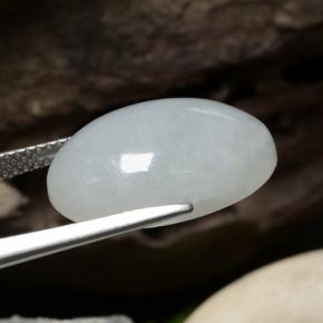 9,17 ctw natürlicher pastellgrün Jadeit, Oval Schliff, Lichtdurchlässig