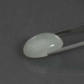 9,17 ctw natürlicher pastellgrün Jadeit, Oval Schliff, Transparent