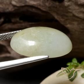 9,17 ctw natürlicher Graugrün Jadeit, Oval, Lichtdurchlässig