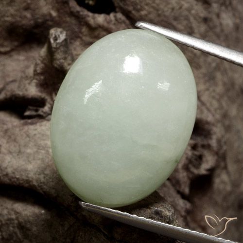 12.07ct Natürlicher Mittelgrün Jadeit, Oval, Lichtdurchlässig