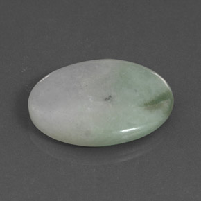 34,38 ctw natürlicher grüner Jadeit, Oval Schliff, Lichtdurchlässig