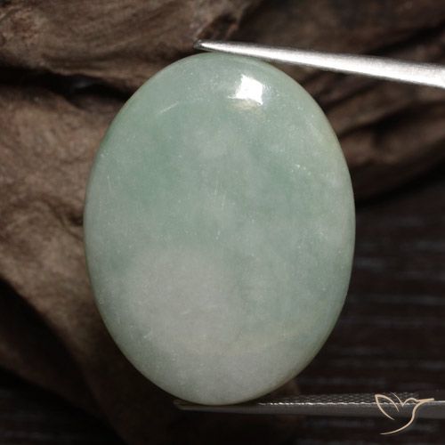 41.15ct Natürlicher Mittelgrün Jadeit, Oval, Lichtundurchlässig