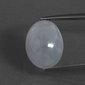 9,76 ctw natürlicher blauer Jadeit, Oval Schliff, Lichtundurchlässig