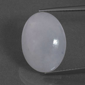 11,27 ctw natürlicher blauer Jadeit, Oval Schliff, Lichtdurchlässig