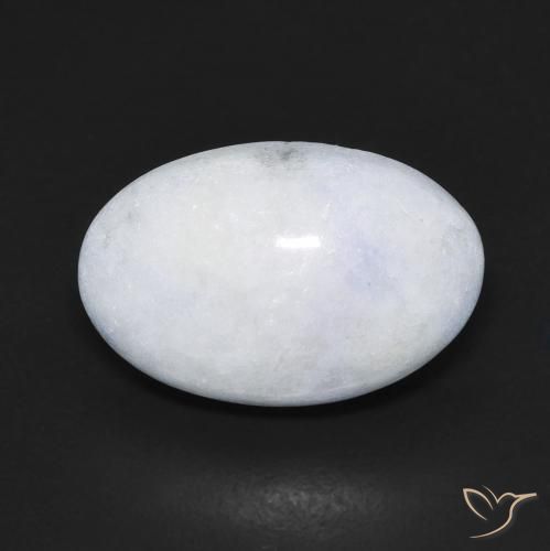 9.52ct Natürlicher Bläulich-weiß Jadeit, Oval, Lichtdurchlässig