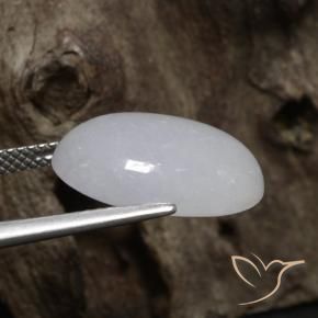 9,17 ctw natürlicher Grau Jadeit, Oval, Lichtdurchlässig