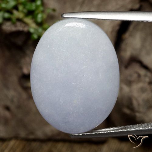 21.11ct Natürlicher Grau Jadeit, Oval, Lichtdurchlässig