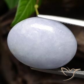 9,17 ctw natürlicher hellviolett Jadeit, Oval, Lichtundurchlässig
