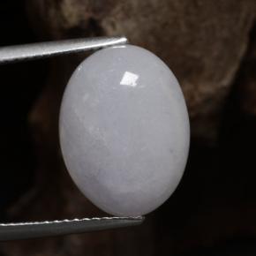 8,66 ctw natürlicher blauer Jadeit, Oval Schliff, Lichtdurchlässig