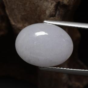 8,66 ctw natürlicher blauer Jadeit, Oval Schliff, Lichtdurchlässig
