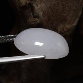 8,66 ctw natürlicher blauer Jadeit, Oval Schliff, Lichtdurchlässig