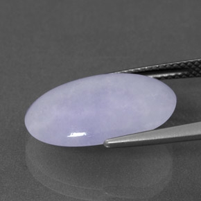 9,17 ctw natürlicher Lavendel Jadeit, Oval, Lichtundurchlässig