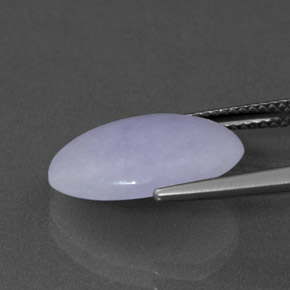 6,77 ctw natürlicher blauer Jadeit, Oval Schliff, Lichtundurchlässig